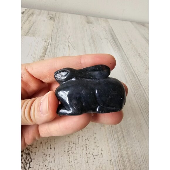 Vintage artisan rabbit bunny decor marble set Easter cute unique vintage - Picture 5 of 11